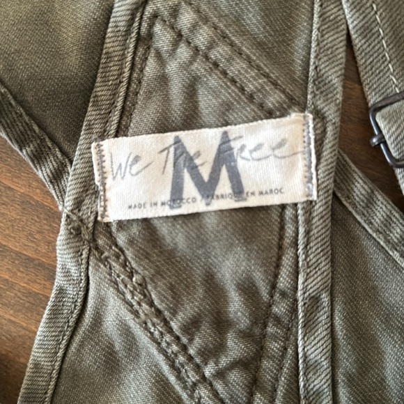 FREE PEOPLE We The Free Ziggy Overall Shorts - Olive - Picture 2 of 3